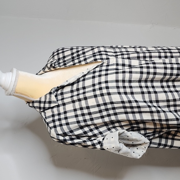 Madewell size M black and white short sleeve top. B42 - Picture 2 of 10